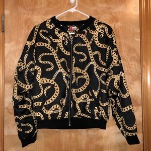 H&M Chained Bomber Jacket